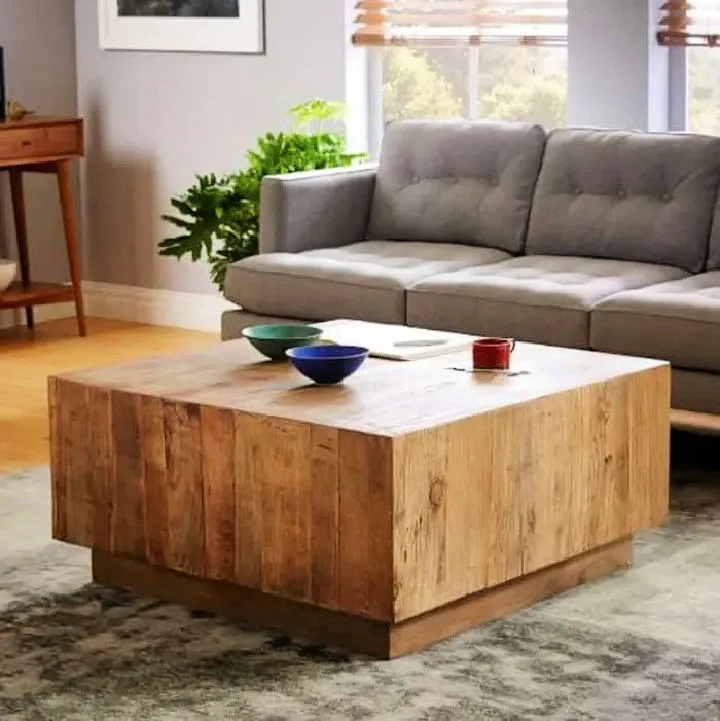 DIY Coffee Table Inspired by West Elm