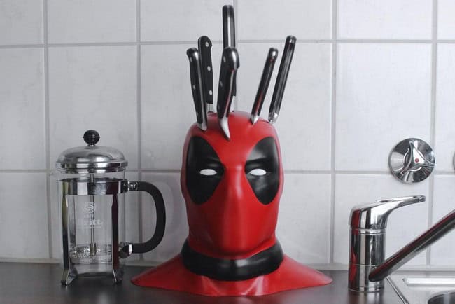 DIY Deadpool Knife Block Idea