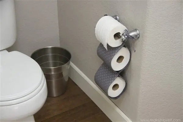 DIY Fabric Toilet Paper Holder