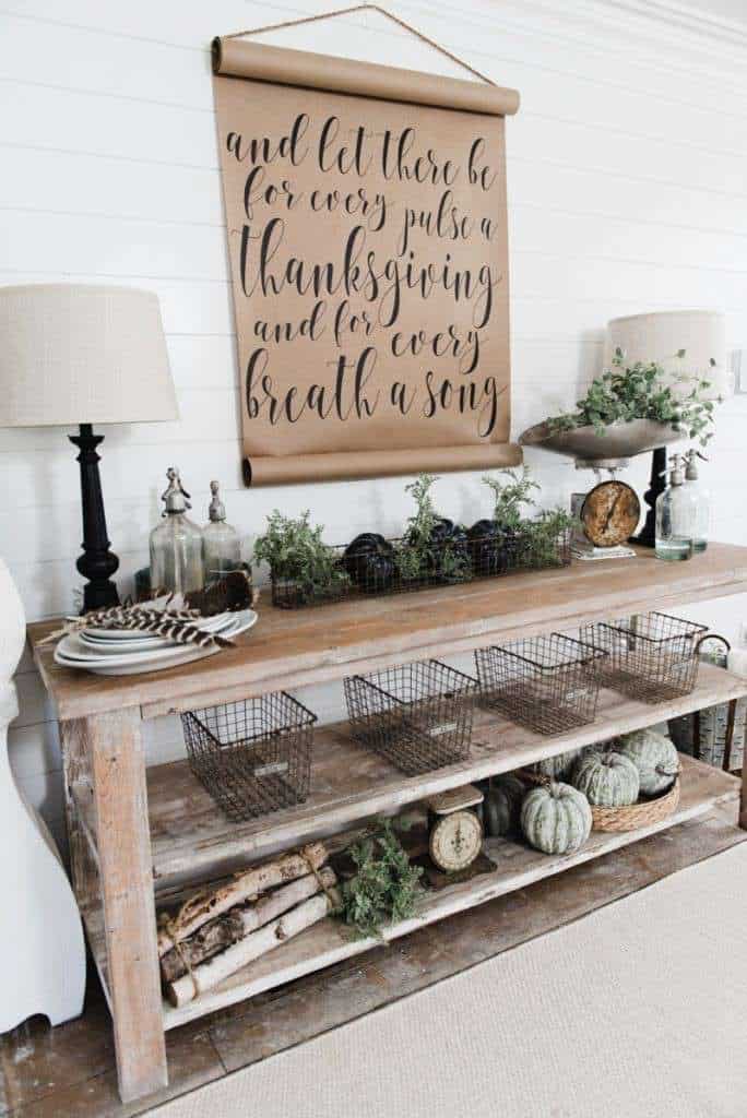 DIY Farmhouse Style Buffet Sideboard