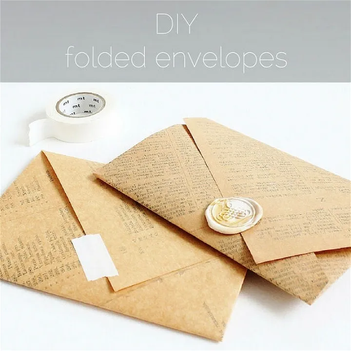 DIY Folded Envelopes