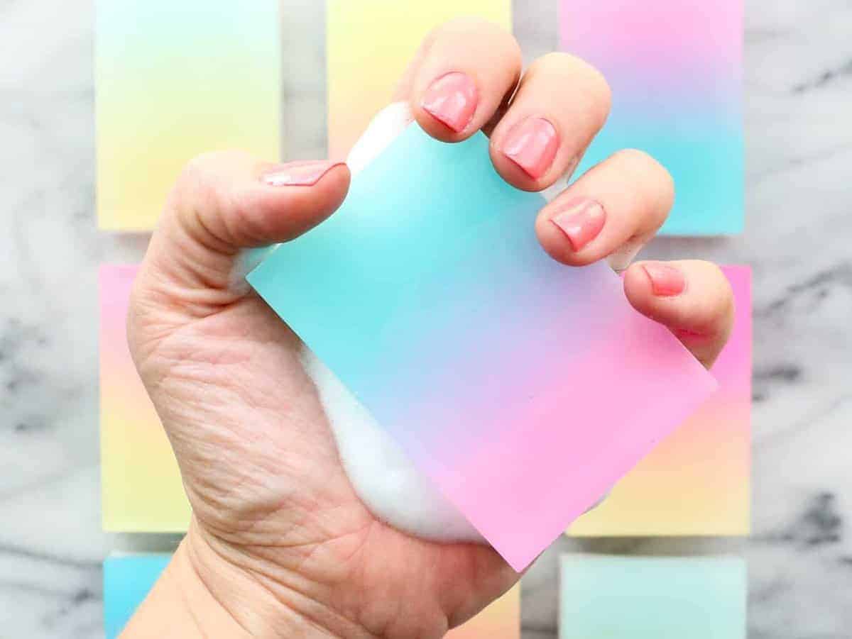 DIY Gradient Soap Bars