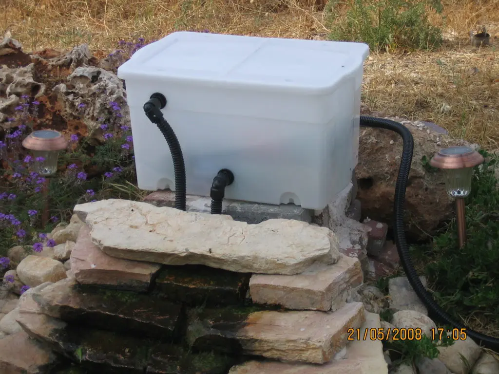 DIY Gravitational Koi Pond Filter