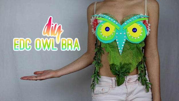 DIY Insomniac Owl Rave Bra