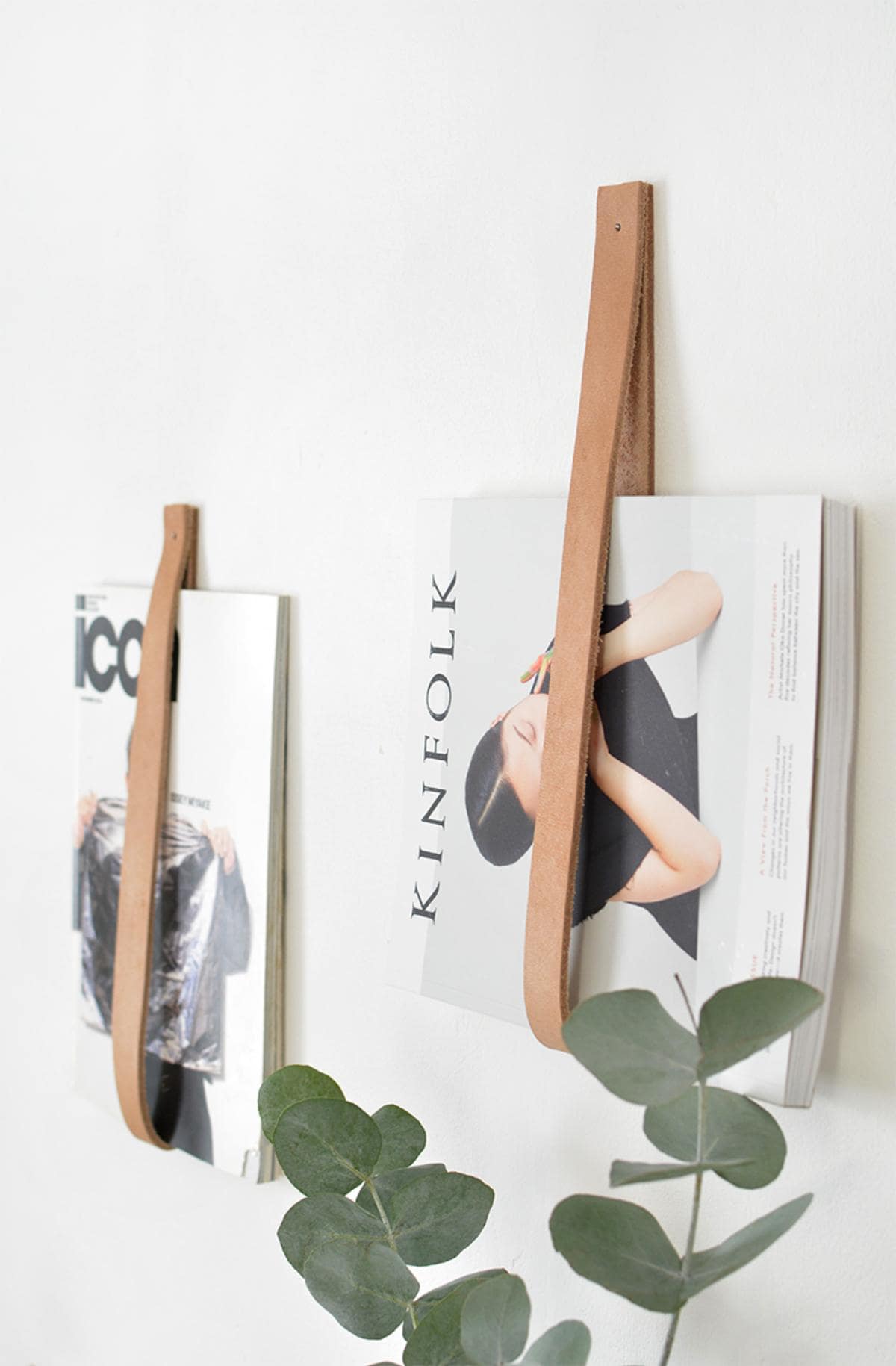 DIY Leather Magazine Holder