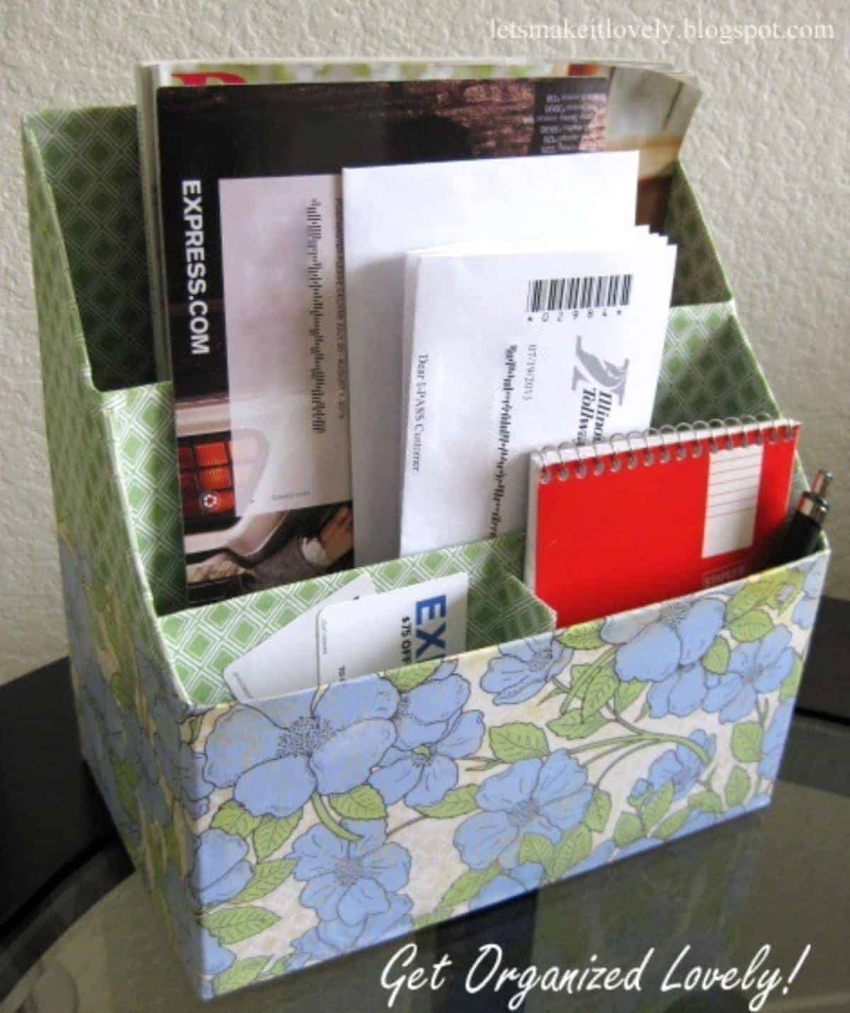 DIY Magazine and Mail Holder