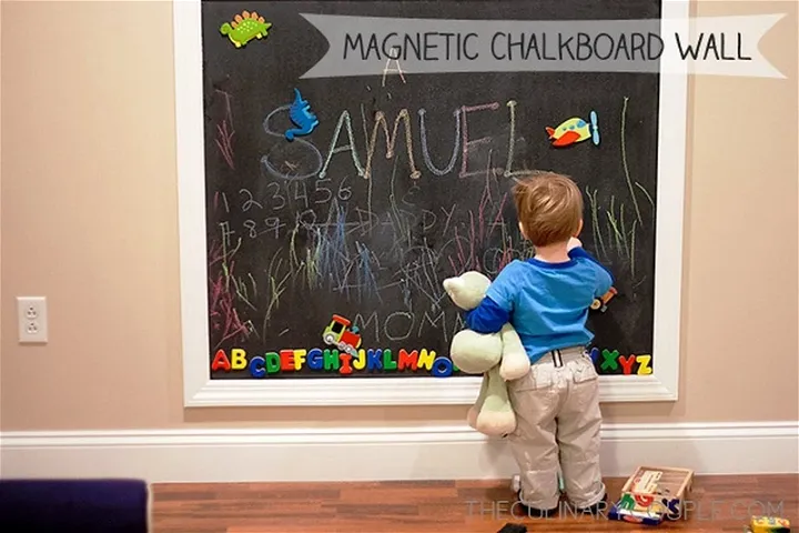 DIY - Magnetic Chalkboard Wall