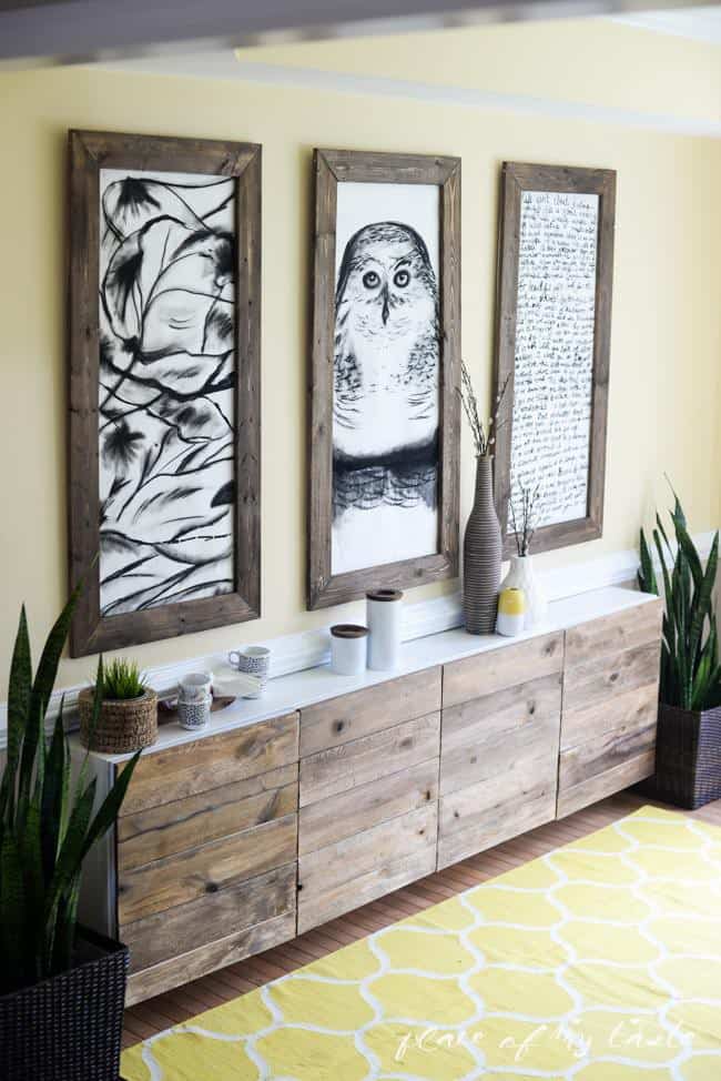 DIY Reclaimed Wood Sideboard