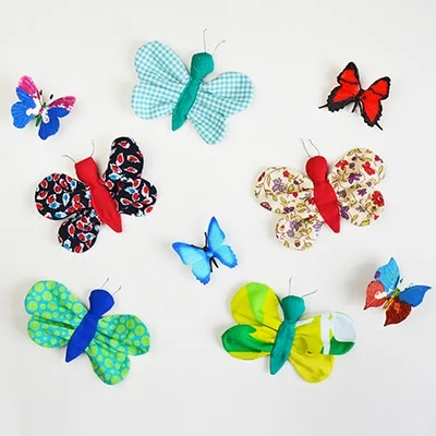 DIY Scrap Fabric Butterfly