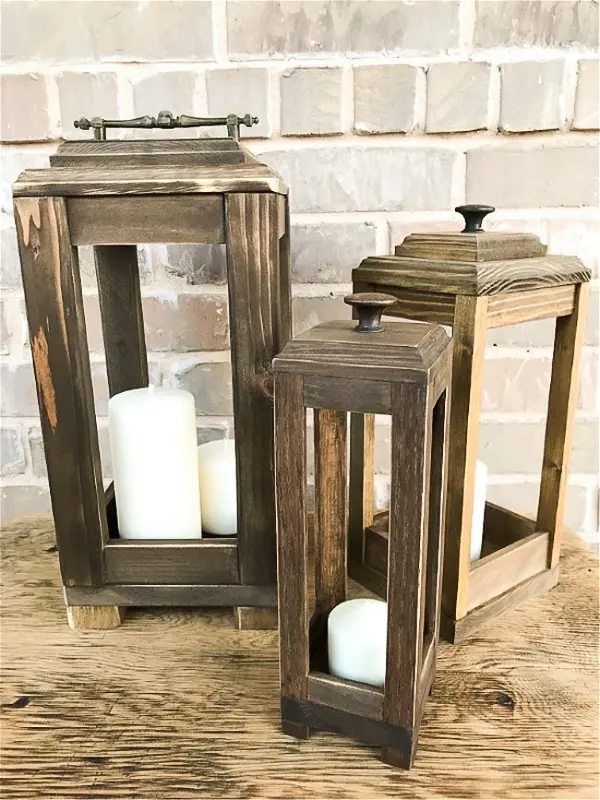 15 DIY Wood Lantern Ideas