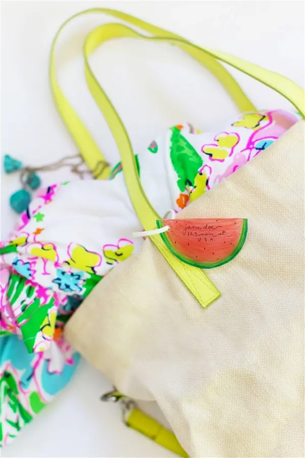 DIY Shrinkable Plastic Luggage Tags