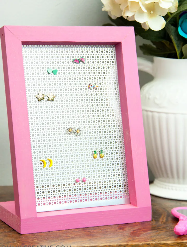DIY Wooden Earring Holder Stand