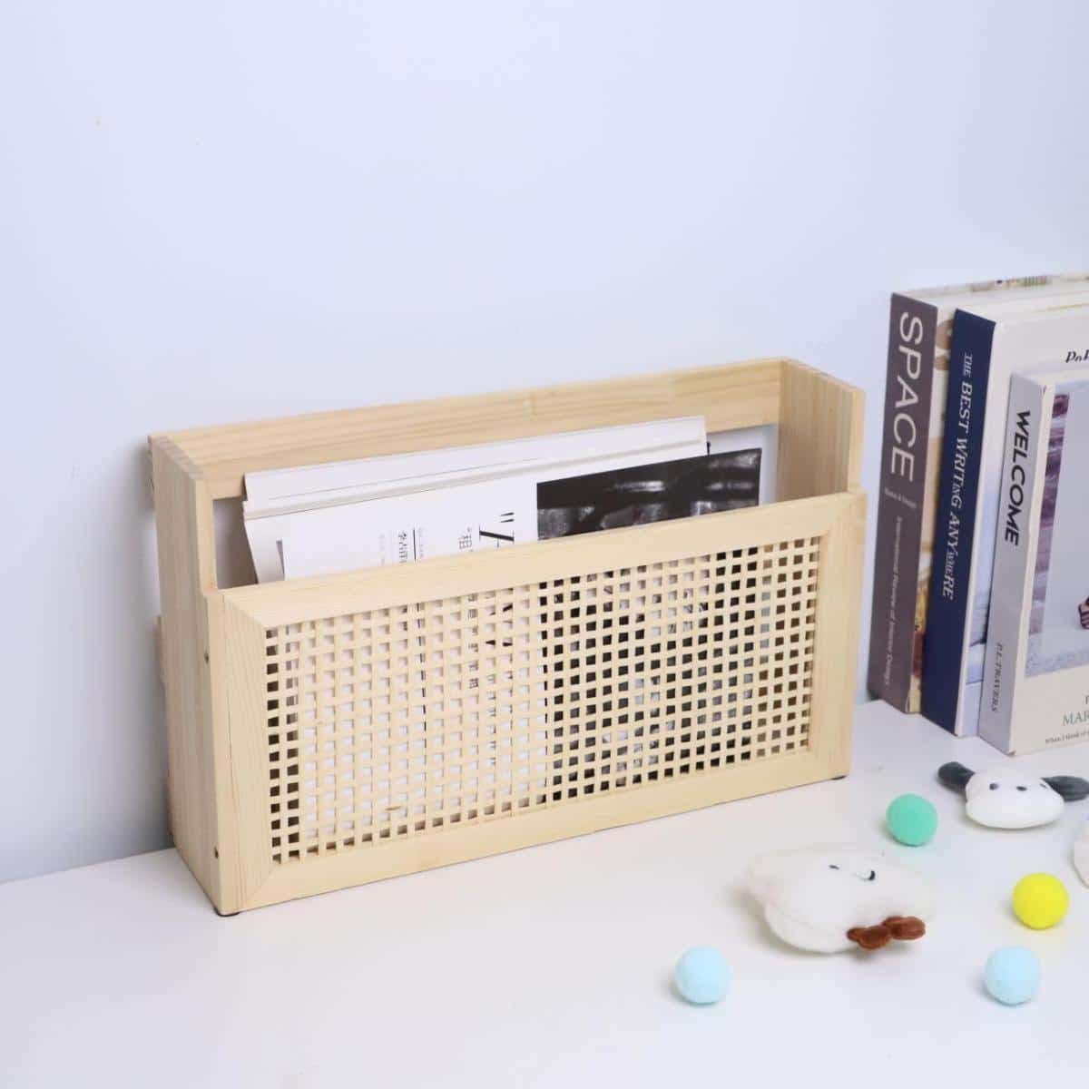 DIY Wooden Magazine Rack Wall