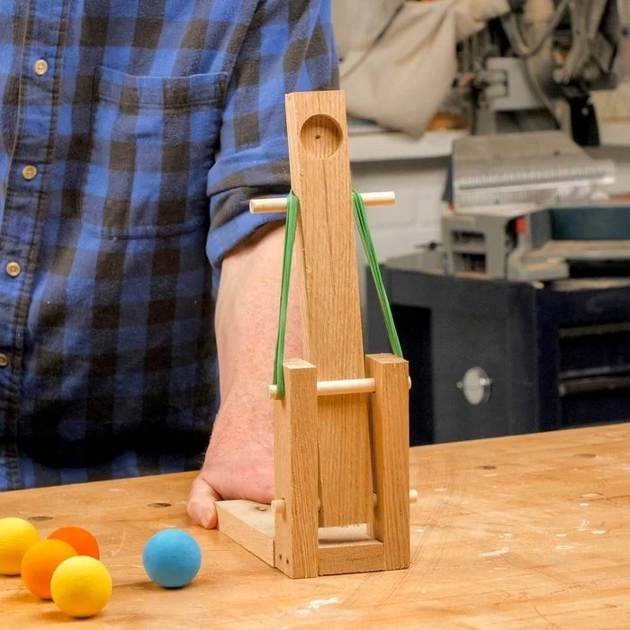 Computer Desktop Catapult 25 DIY Indoor Woodworking Projects Ideas & Plans