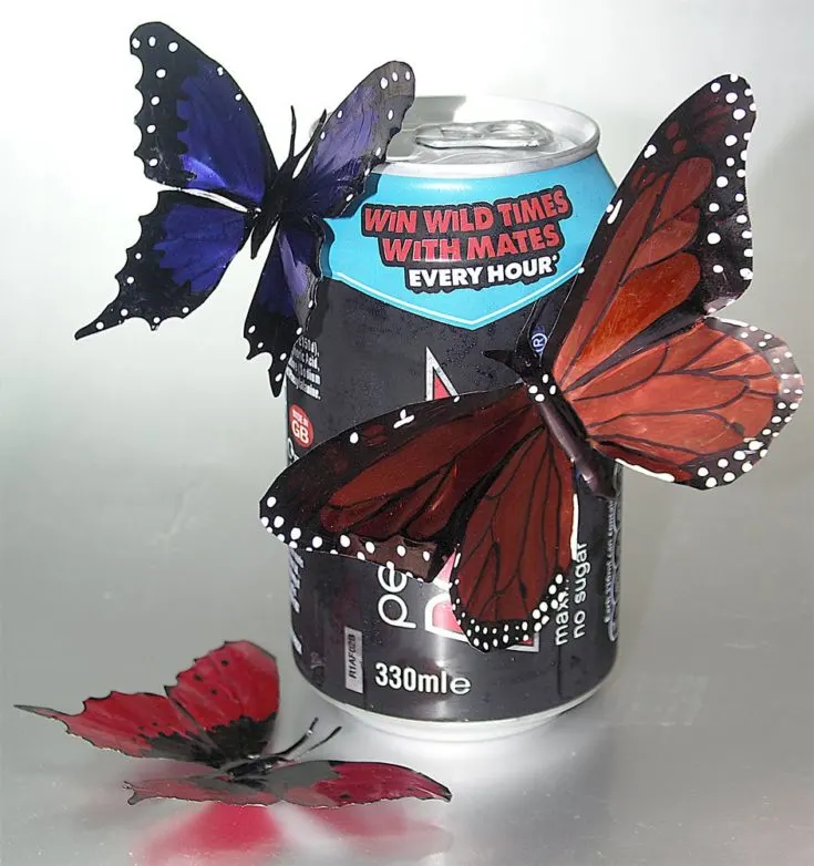 Drink Can Butterflies