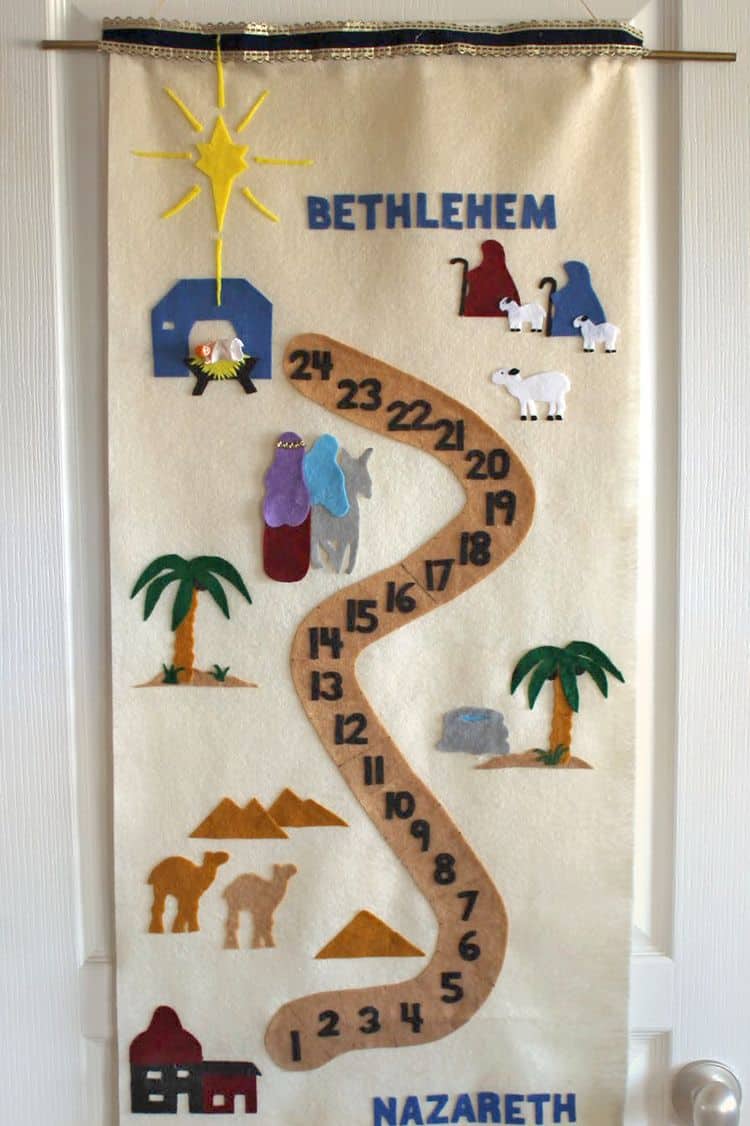 Felt Nativity Advent Calendar