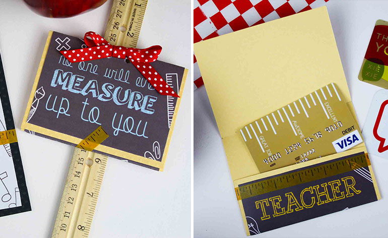 Folded Pocket Gift Card Holder
