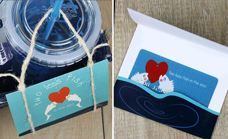 Freeform Folded Gift Card Holder