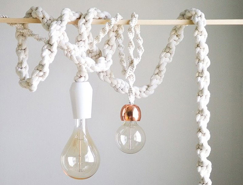 Giant Macramé Rope Lights