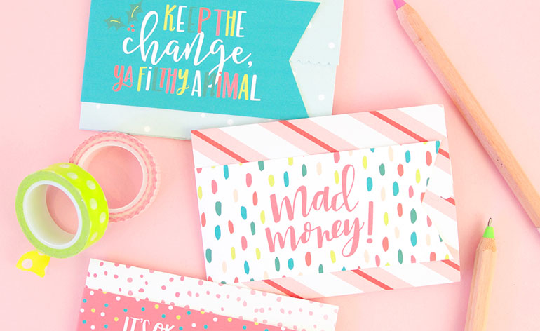 Gift Card Holder with Banner