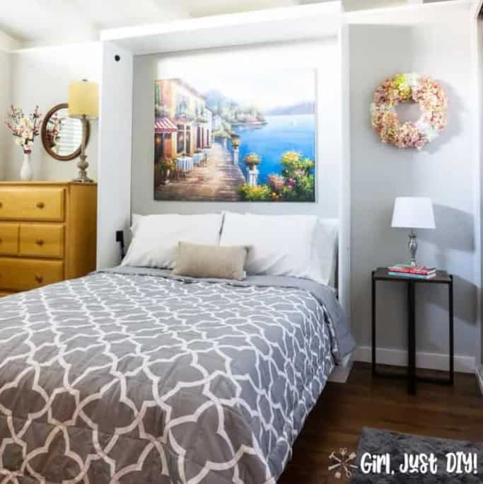 Gorgeous Murphy Bed Built from A Kit