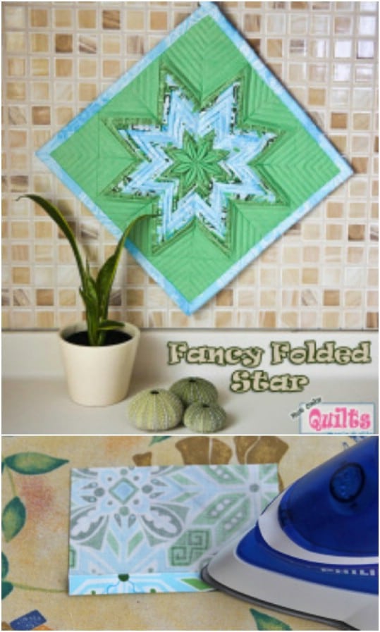 Handmade Fancy Folder Star Pot Holder