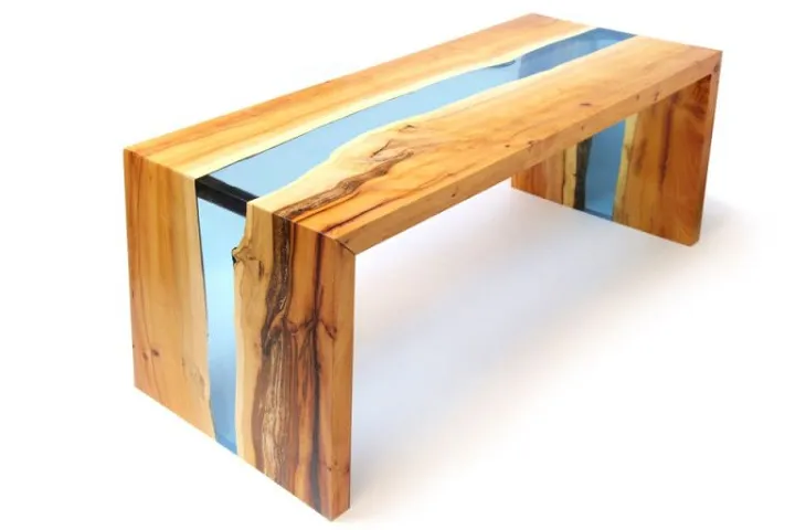 Handmade Resin River Table