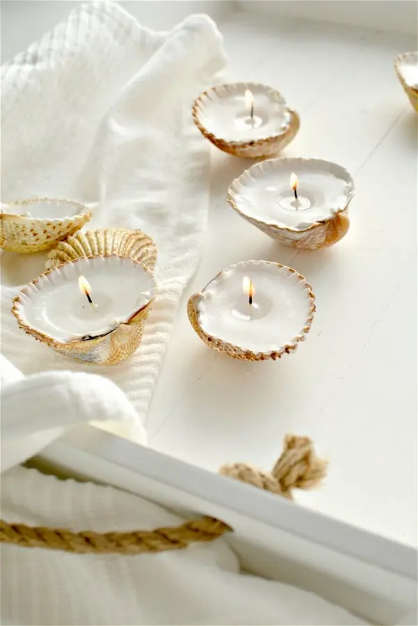 Handmade Shell Candles