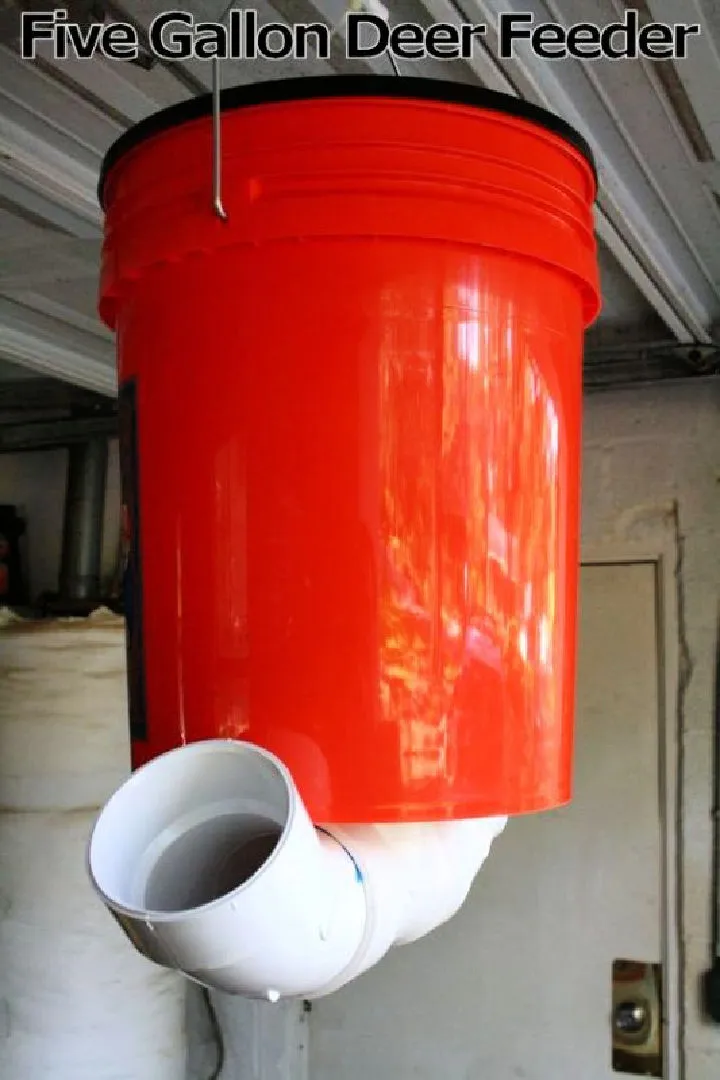 Homemade Five Gallon Deer Feeder
