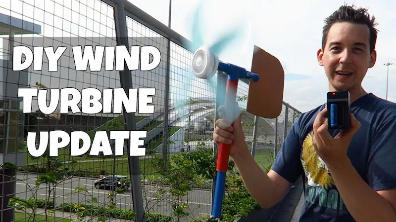 Homemade Wind Turbine From Recycled Ceiling Fan