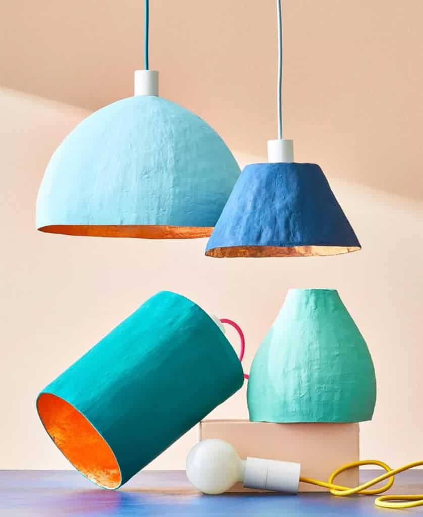 How to Create Chic Paper-Mâché Light Fixtures with Cereal Boxes