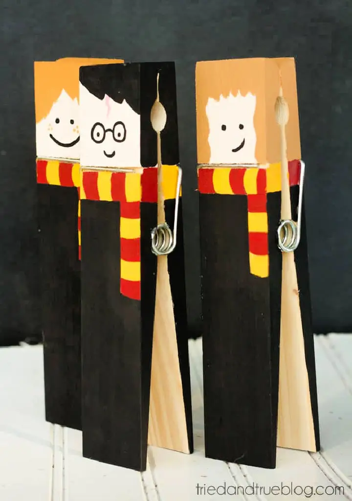 How to Make Harry Potter XL Clothespins