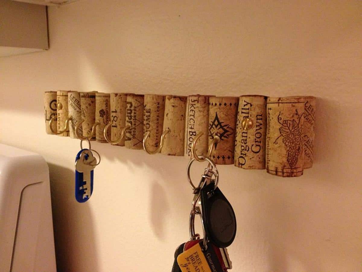 Key Holder Wine Cork