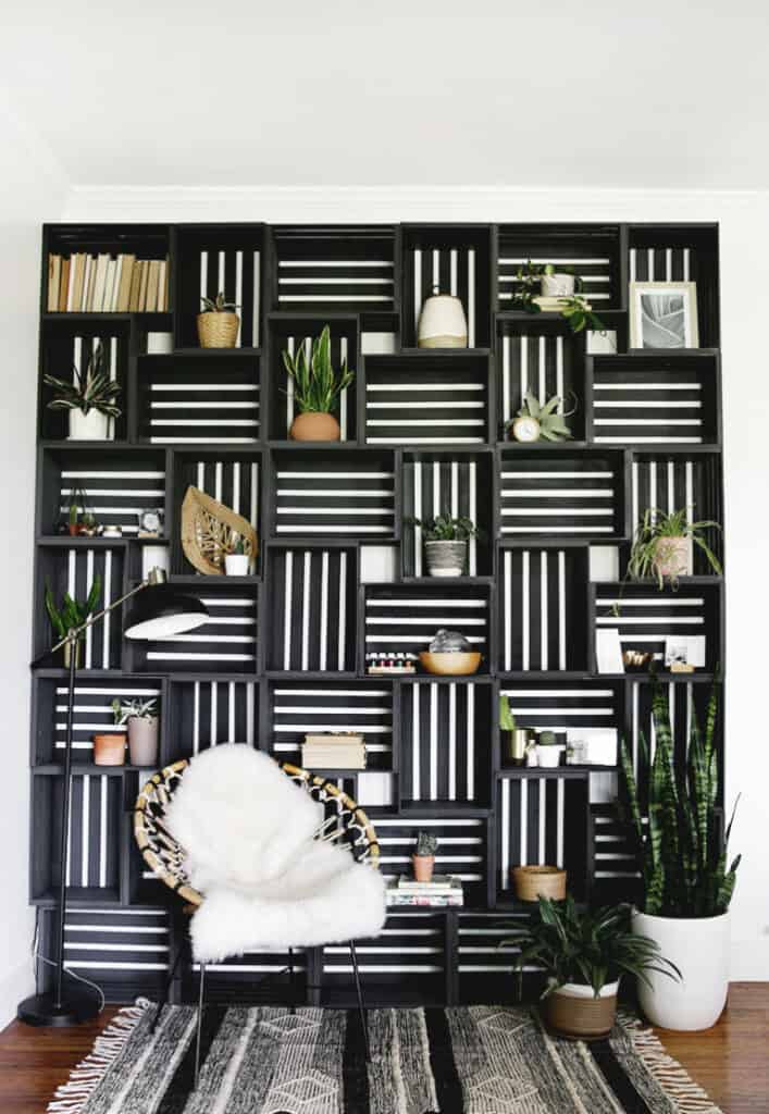 23 Creative DIY Wooden Crate Shelf Ideas for Any Room