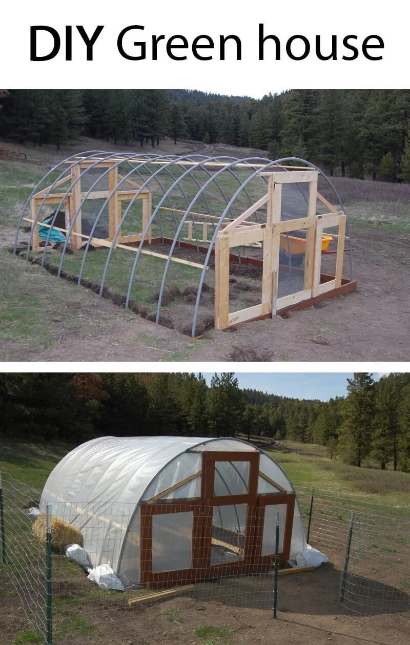 Large Green House Idea; Perfect for a Garden