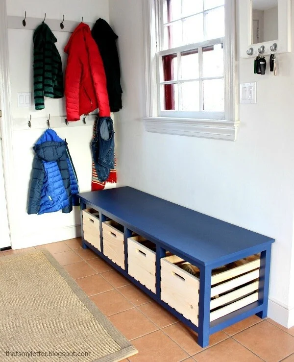 Make DIY Boot Storage Bench