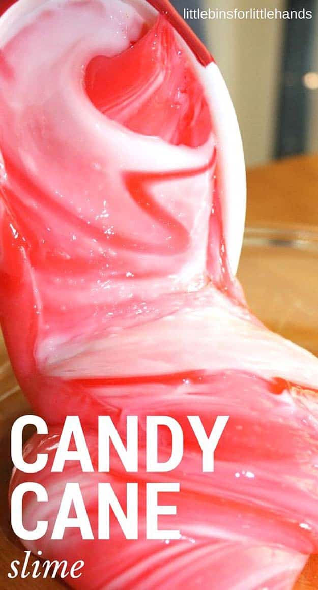 Make Your Own Candy Cane Slime