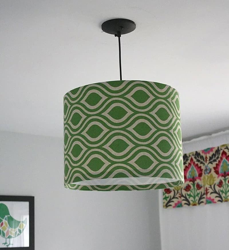 Make Your Own Pendant Light with Fabric