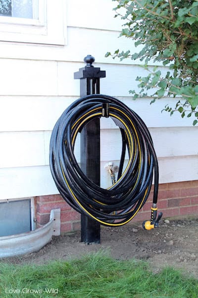 Make a DIY Garden Hose Holder