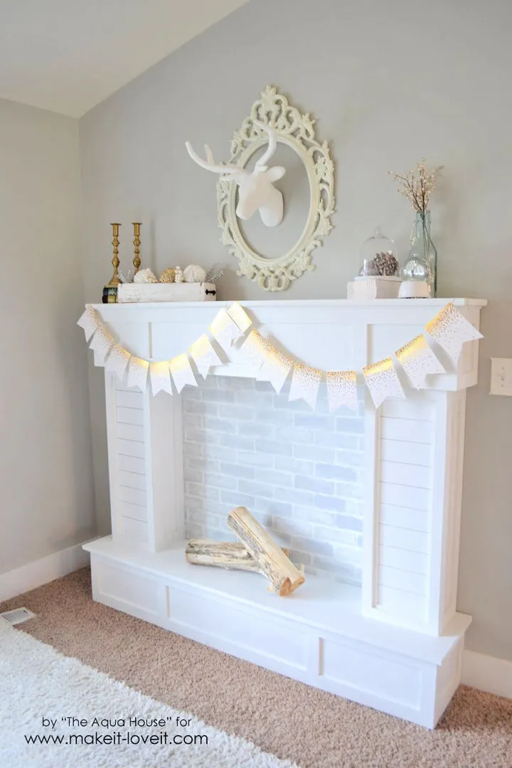 Make a Faux Fireplace with Hearth