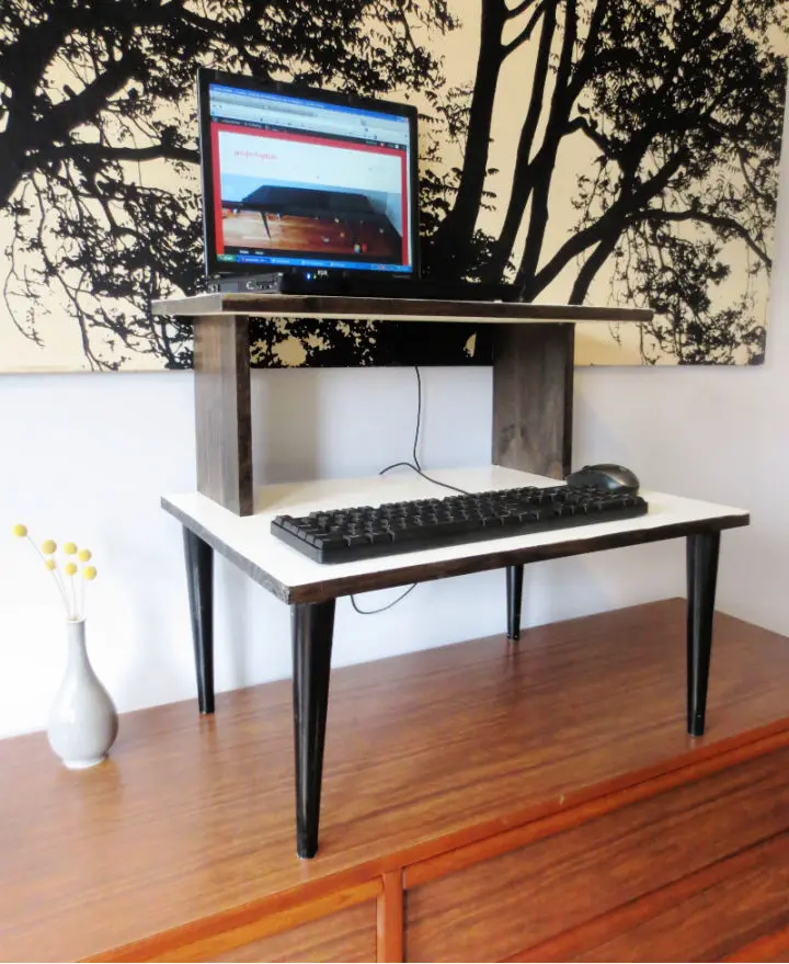 Mid-Century Modern Standing Desk