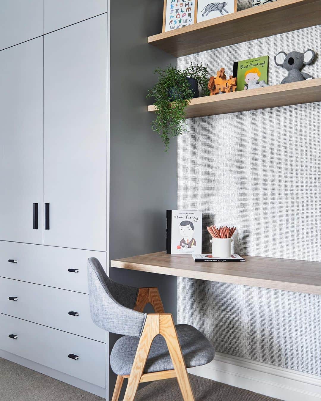 Minimalist Gray Desk