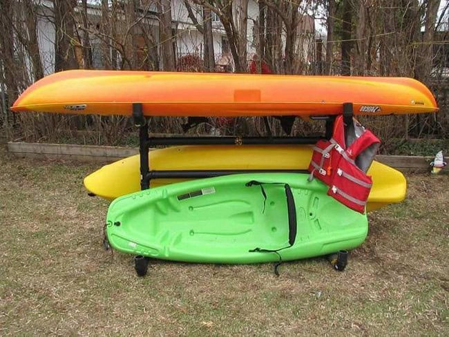 Outdoor Kayak Storage Rack