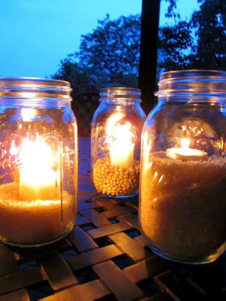 Outdoor Mason Jar Lights