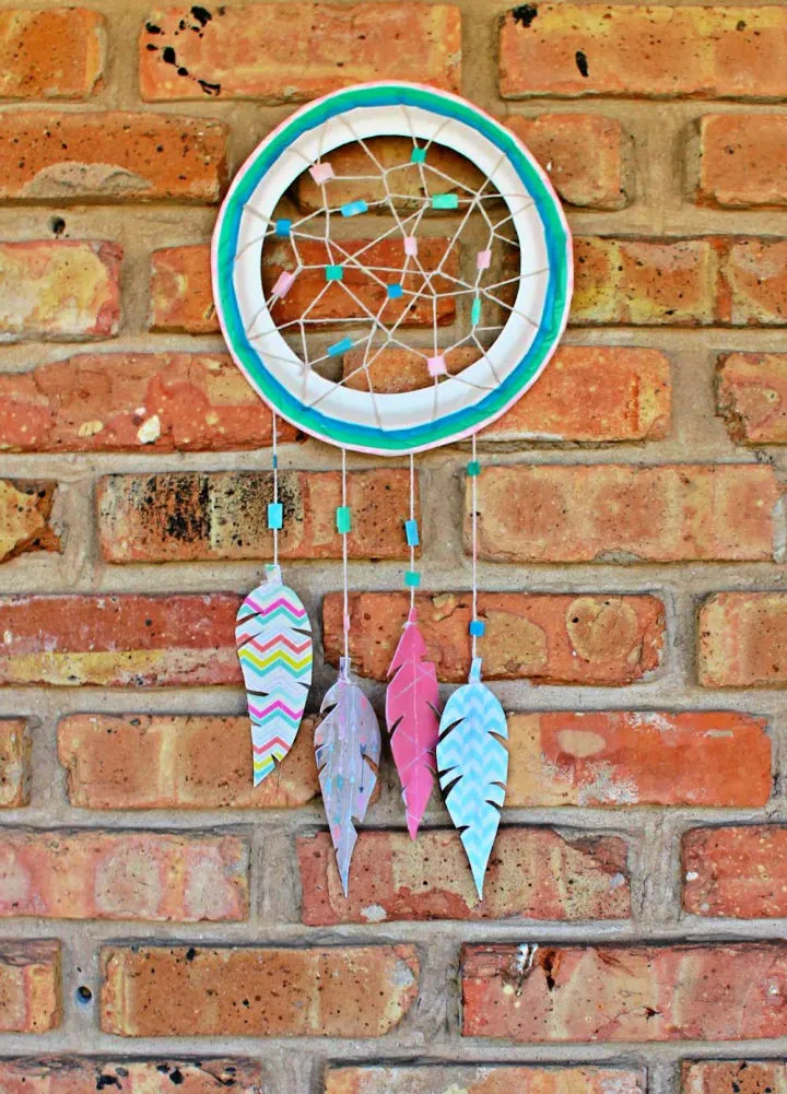 Paper Plate Dream Catcher Pattern