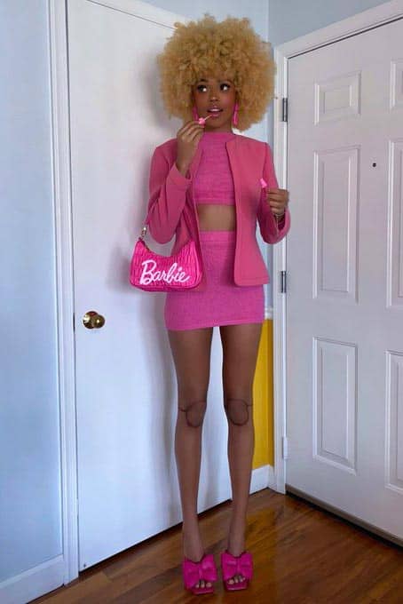 Pink Barbie DIY Costume