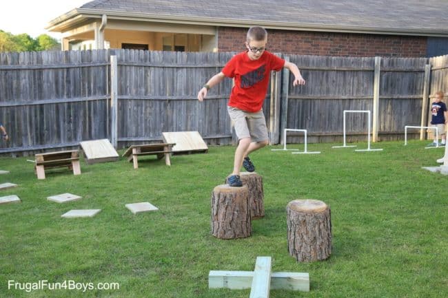 Pool Noodle Obstacle Course