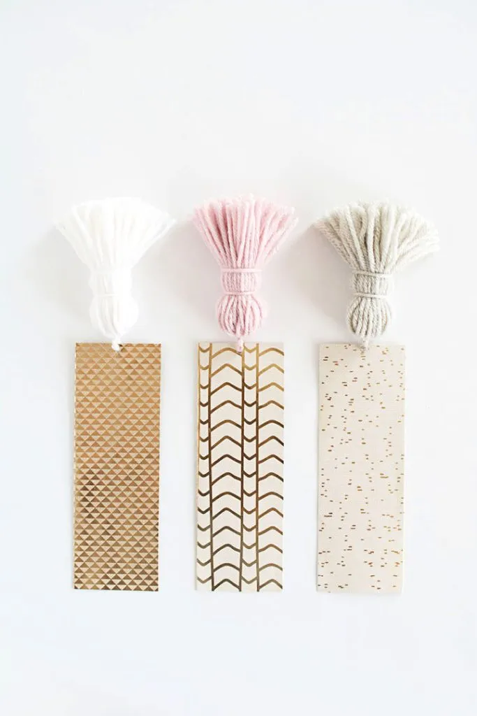 Pretty DIY Chunky Tassel Bookmarks