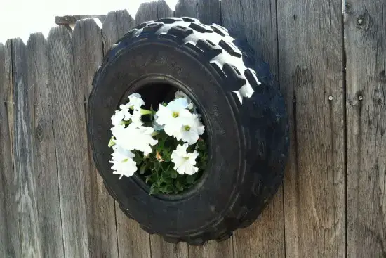 Recycled Tire Planter