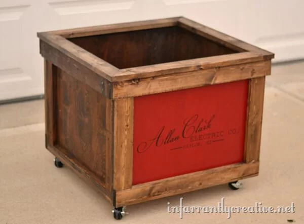 Reimagined Shipping Crate Toy Storage